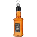 Inge-Glas Manufaktur INGE-Glas Christbaumschmuck Glas Whisky Flasche Weihnachtsbaumschmuck braun