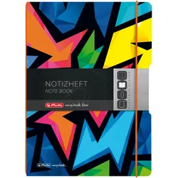 Herlitz Notizh.flex PP A4 2x40li+ka Neon Art, my.book