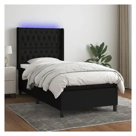 vidaXL Boxspringbett 100 x 200 cm Schwarz