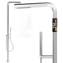 lawa living and lifestyle Gartendusche Edelstahl Silber 0,06 m x 0,41 m