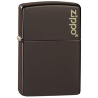 Zippo 49180ZL – Brown Matte Zippo Logo –Sturmfeuerzeug,nachfüllbar,inhochwertigerGeschenkbox