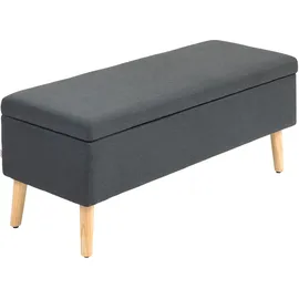 Homcom Truhenbank Dunkelgrau 110 x 39 x 45 cm