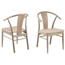VCM ebuy24 Esszimmerstuhl Janik Weiß 2er Set | Gr.: onesize