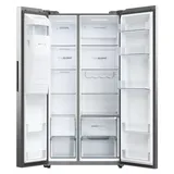 Haier HSW59F18EIMM Side-by-Side (601 l, 1775 mm hoch, Edelstahl)