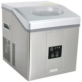 Saro Eiswürfelbereiter – 15 kg / 24 h – Edelstahl – 3 Eisgrößen wählbar – Wassertank 2 L – Vorratsbehälter 1,4 kg – Modell EB 15 PRO
