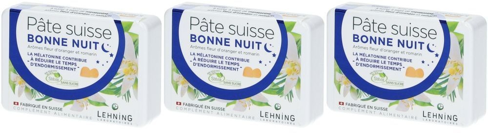 Lehning Pâte suisse Bonne Nuit 3x40 pc(s) comprimé(s)