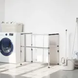 vidaXL Wäschetrockner 83x(50-55)x(40-85) cm Aluminium - 2 Jahre Gewährleistung - mind. 14 Tage Rückgaberecht