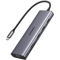 UGREEN 9-in-1 USB-C to HDMI/3*USB 3.0/VGA/RJ45/SD/TF/PD100W