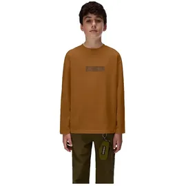 Napapijri New Box Logo Langarm-T-Shirt Braun 10