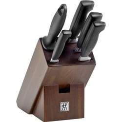 Zwilling Messerblock Vier Sterne 6tlg. Holz Braun