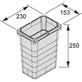 SOTech Ninka Abfalltrennsystem 15 l Grau