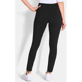 GOLDNER Bequeme Baumwoll-Leggings Kurzgröße Schwarz 20
