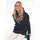 Zwillingsherz Sweatshirt gestickter Schriftzug Blau SM (S/M)
