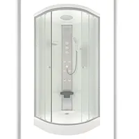 AcquaVapore Duschkabine Fertigdusche Dusche Komplettkabine D10-20M1-EC 100x100 cm Mit 2k Scheiben Versiegelung