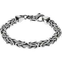 ZEEme Basic Armband Silber 925 Königskette 6 mm Größe onesize