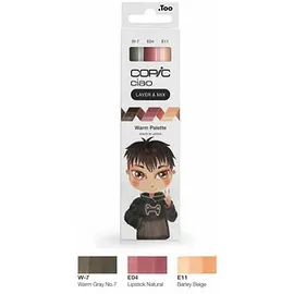 Copic COPIC® Ciao Warm Palette Layoutmarker-Set farbsortiert 1,0 + 6,0 mm, 3 St.