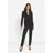 bonprix Hosenanzug, schwarz, Gr.42, Klassischer Hosenanzug bestehend aus komfortabler Anzugshose und geschmackvollem Blazer