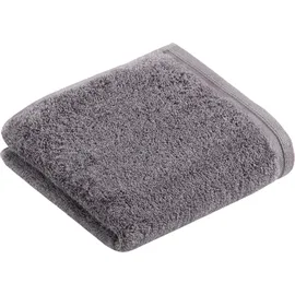 VOSSEN Vegan Life Gästehandtuch 3 x 40 x 60 cm dunkelgrau