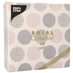 50 Servietten ROYAL Collection 1/4-Falz 40 cm x 40 cm rosa Rococo