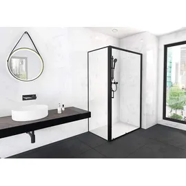 Aurlane City Eckdusche 120 x 80 cm schwarz FAC840