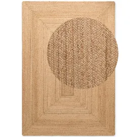 HANSE HOME Juteteppich Teppich Juno", braun Natur braun), B:200cm H:9mm L:300cm, Jute, Teppiche, Teppich, Jute, Shape, Handgemacht, Wohnzimmerteppich, Naturteppich, Wohnzimmer