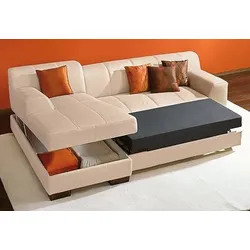 Ecksofa HOME AFFAIRE "Falk klare Linien, elegant und zeitlos, L-Form", grau, B:262cm H:77cm T:159cm, Sofas, mit Federkern und wahlweise mit Bettfunktion