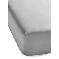 bonprix Microfaser Spannbettlaken, grau, 100x200 cm, Microfaser