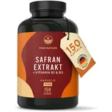 True Nature Safran Extrakt - Markenrohstoff Affron® mit Vitamin B1 & B3 150 St