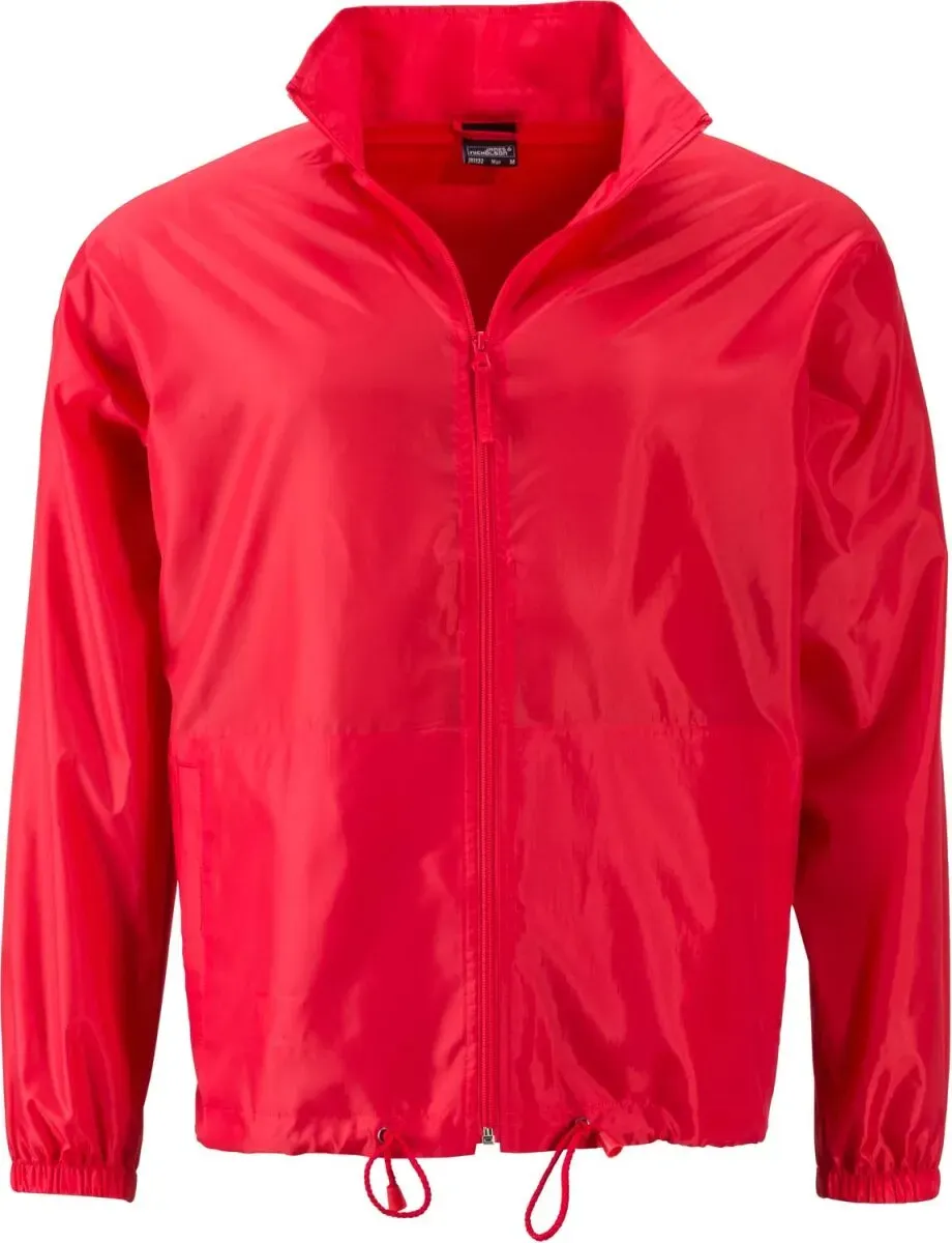 James & Nicholson Herren Promo Jacke Windbreaker JN1132 light red M