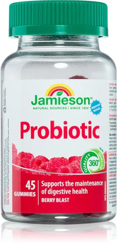 Jamieson Probiotic Pastillen mit Probiotika Geschmack Raspberry 45 St.