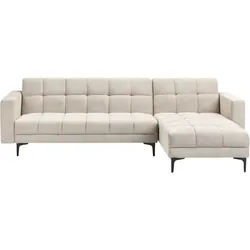 Modul Eckschlafsofa 4-Sitzer ALNES Stoff Beige