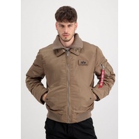 Alpha Industries Herren CWU Jet Blast Bomberjacke Taupe, XXL