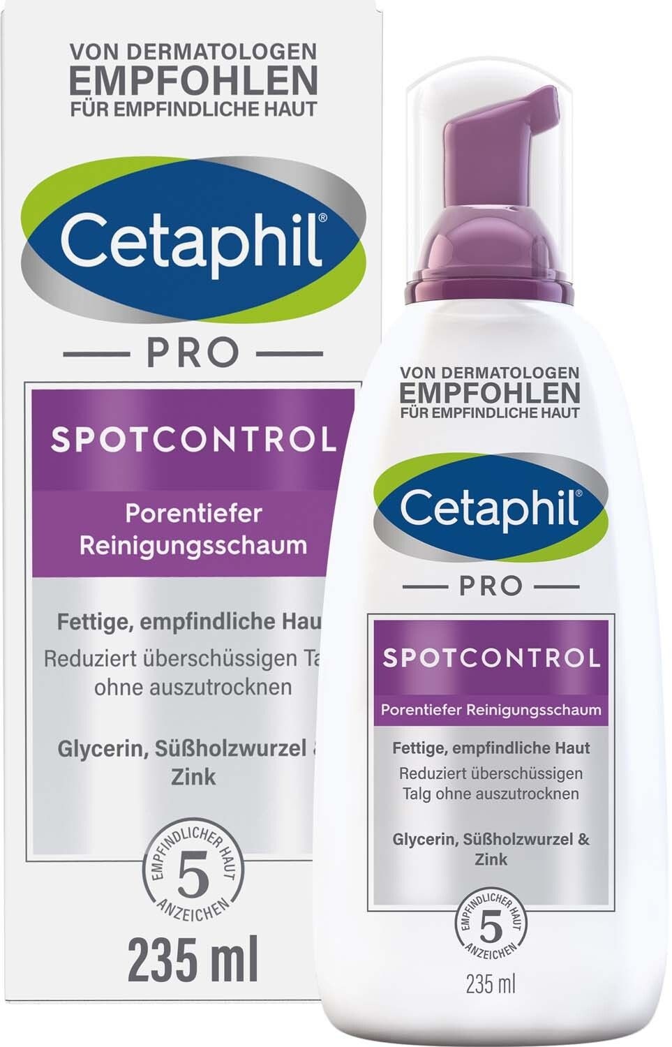 Cetaphil PRO SpotControl Porentiefer Reinigungsschaum für fettige Gesichtshaut