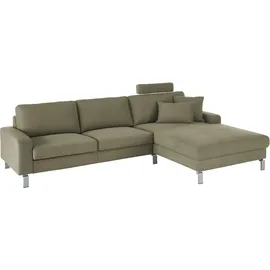 Candy Eckcouch Polyester 2,5-Sitzer Grün