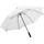 vidaXL Regenschirm Metallstangen Tragbar Stockschirm Golfschirm Partnerschirm Automatik Schirm Wanderschirm Weiß 130cm Stoff Metall