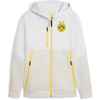 Puma BVB Pumatech Full Zip Hoodie silver mist-faster yellow