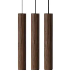 UMAGE - Chimes Cluster 3 LED-Pendelleuchte, Ø 3 x 22 cm, Eiche dunkel