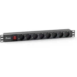 Equip Steckdosenleiste 1,80 m Schwarz 8 St.