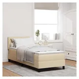 vidaXL Boxspringbett 80 x 200 cm Creme