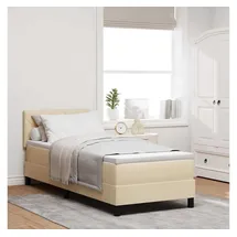 vidaXL Boxspringbett 80 x 200 cm Creme