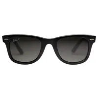 Ray-Ban RB4340 Unisex-Sonnenbrille Vollrand Quadratisch Acetat-Gestell, schwarz