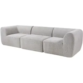 [en.casa] Couch Bouclé 3-Sitzer Grau