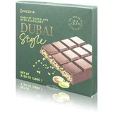 Chocovia Dubai Style Schokolade - Exquisite Mischung aus Milchschokolade, Pistaziencreme und Kadayif (Engelshaar) (100g)