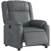 vidaXL Relaxsessel Elektrisch Kunstleder 95 x 99 x 95 cm Grau mit Massagefunktion