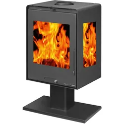 Design-Kaminofen Klassik Kamin Ofen Kaminofen EcoDesign 6,5kW EEK A+ 130mm