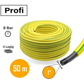 stabilo-sanitär Profi Gartenschlauch 50 m 25 mm gelb