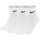 Nike Everyday Cushioned Trainings-Knöchelsocken White/Black 34-38