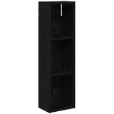 vidaXL Badezimmer-Wandschrank mit Regal Schwarze Eiche 20 x 14 x 70 cm