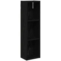 vidaXL Badezimmer-Wandschrank mit Regal Schwarze Eiche 20 x 14 x 70 cm