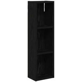 vidaXL Badezimmer-Wandschrank mit Regal Schwarze Eiche 20 x 14 x 70 cm